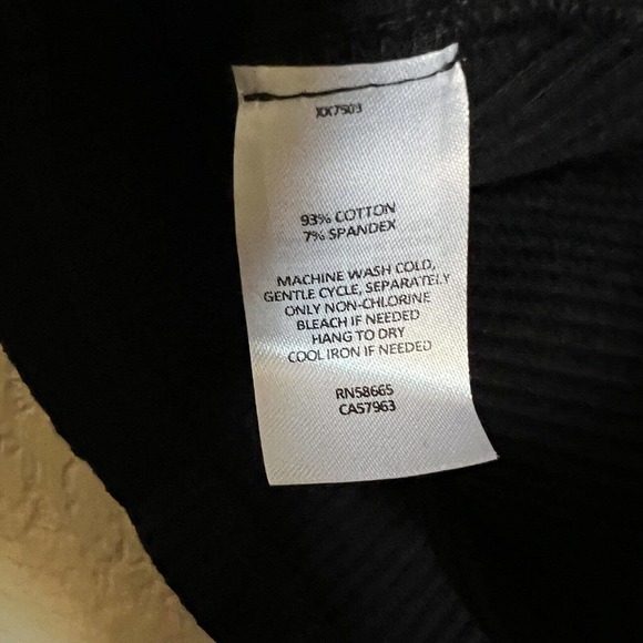 BP Nordstrom NWT Women’s Ribbed Mock Neck Crop Top Sz 3X Black Short Sleeve - Picture 6 of 6